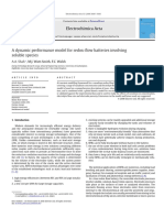 2008 A Dynamic Performance Model For Redox-Flow Batteries Involving Soluble Species