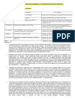 Teaching and Assessment of Literature Studies Handout - 2