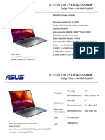 Ficha Técnica Notebook ASUS PILISAR 91X515EA-EJ2200W