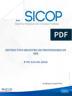 Instructivo Registro de Proveedores en SER