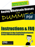 Buying Wholesale Properties For Dummies - by Jeff Coga