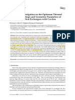 Numerical Investigation On The Optimum Thermal Design of The Shape and Geometric Parameters of Microchannel Heat Exchangers With Cavities