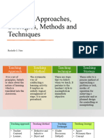 Teaching Approaches Strategies Methods and Techniques AS9