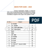 Syllabus For Ojee 2024 287