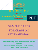 QP Maths Sample Papers