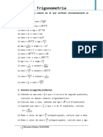 Manual de Exercícios - Trigonometria