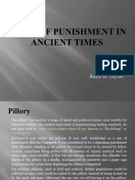 Types of Pnishment in Ancient Times