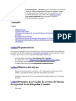 El Sistema de Seguridad Social Integral en Colombia Vigente en Colombia - Milena