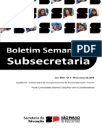 Boletim Semanal Subsecretaria Ano 2024 - #9 - 08 de Março de 2024