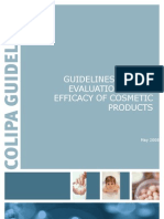 Colipa Guidelines Efficacy - Revised - 5 May 2008