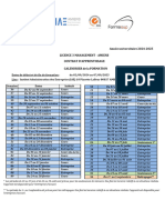 Calendrier L3 Management Amiens