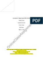 Nurs FPX 4020 Assessment 4 Improvement Plan Tool Kit