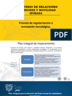 Proceso de Regularización e Innovación Tecnológica