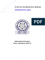 PHD Admission Brochure 2024-25