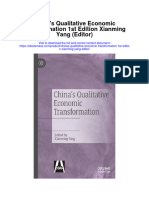 Chinas Qualitative Economic Transformation 1St Edition Xianming Yang Editor Full Chapter