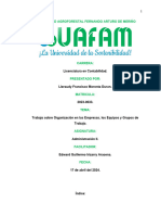 Trabajo Sobre Organización en Las Empresas, Los Equipos y Grupos de Trabajo