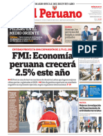 El Peruano: FMI: Economía Peruana Crecerá 2.5% Este Año