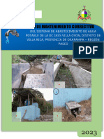 Plan de Mantenimiento Villa Oyon