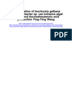 Co Cultivation of Isochrysis Galbana and Marinobacter SP Can Enhance Algal Growth and Docosahexaenoic Acid Production Ying Ying Wang Full Chapter