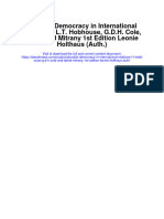 Pluralist Democracy in International Relations L T Hobhouse G D H Cole and David Mitrany 1St Edition Leonie Holthaus Auth All Chapter