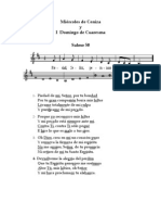 Partituras de Los Salmos de Cuaresma - Ciclo A - 2008