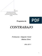 Contrabajo - Programa