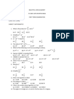 Mathematics SS1