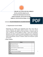 Plano Tematico e Analitico de Gestao Financeira Avancada