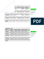 MZ Lessons Timetable