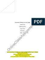 NHS FPX 6008 Assessment 3 Business Case For Change