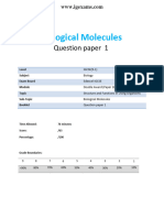 5.1 Biological Molecules 1b Igcse 9 1 Edexcel Biology