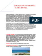 La Division Del Perú en Ecorregiones de Vida Natural