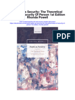 Rights As Security The Theoretical Basis of Security of Person 1St Edition Rhonda Powell All Chapter