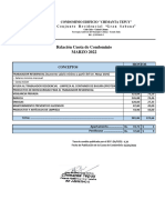 Cuota Condominio Marzo 2022