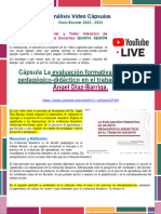 Cápsula La Evaluación Formativa Es Un Reto Pedagógico-Didáctico