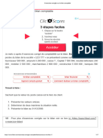 6 Exercices Corrigés Sur Le Bilan Comptable