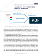 1 - Institucionalização Das Políticas de Direitos Humanos