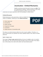 Satellite Communication - Orbital Mechanics