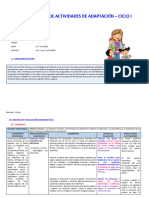 2 Años CICLO I - PRONOEI - ADAPTACION 11 27 MARZO