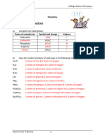 Answer Key - Exam Review - Dec 2022 - Chemistry