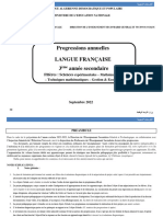 Progressions 3AS Filières Communes