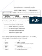 Evaluación Aventura en Las Estrellas