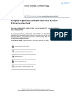 Analysis of Jet Flows With The Two-Fluid Particle Interaction Method