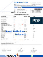 CBC Test Report Format Example Sample Template Drlogy Lab Report