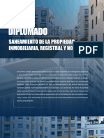 Saneamiento de La Propiedad Inmobiliaria