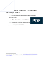 3.3. Siglo de Las Luces. Culturas S. XVIII