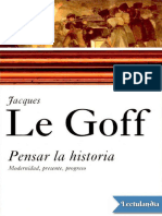 Jacques Le Goff Saber y Poder Objetividad y Manipulación, Lo Singular y Lo Universal