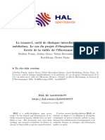 Pousin, Frédéric. Le Transect, Outil de Dialogue Interdisciplinaire Et de Dialogue Interdisciplinaire