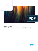 ABAP Cloud - Technical Use Cases and Recommended Technologies