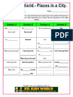 Places in A City Using Interrogatives Role Play